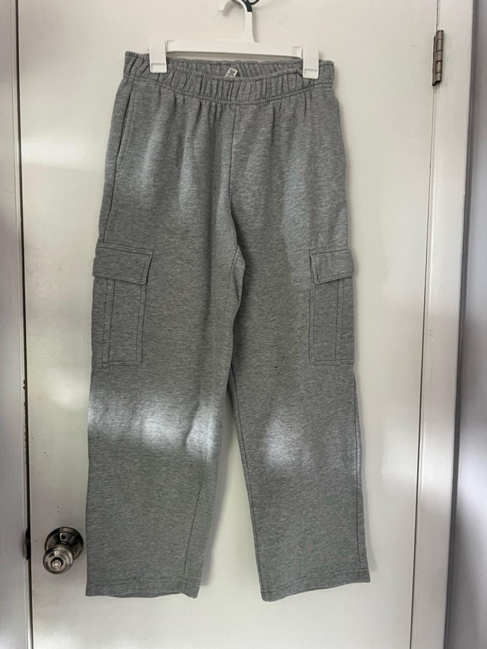 Gray Cargo Joggers